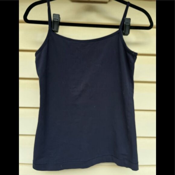 H&M dark blue thin straps tank top, great condition, nice and stretchy, Small - Picture 3 of 4